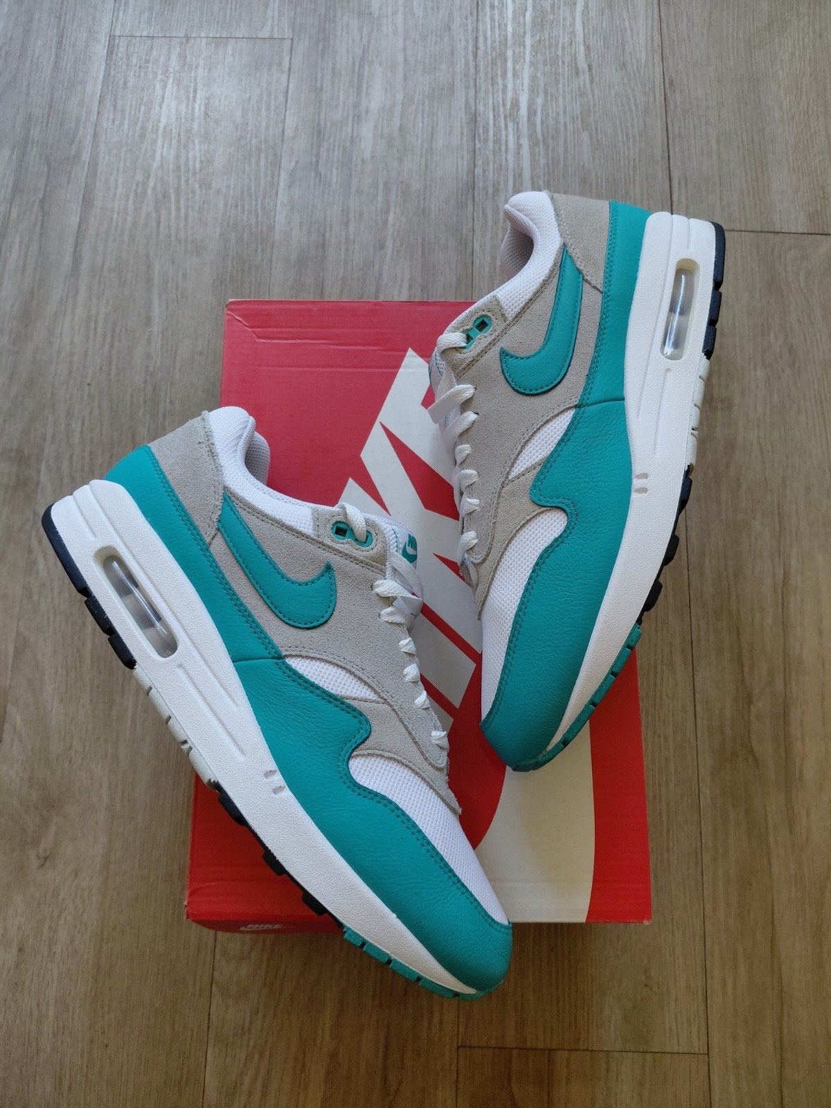 Nike Air Max 1 - Clear Jade - Maat 45, Verzenden, Nieuw, Overige kleuren