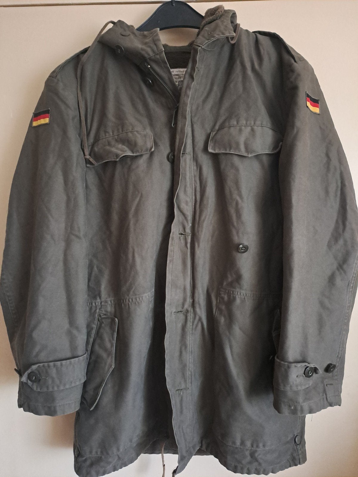 originele Bundeswehr parka, Ophalen of Verzenden, Gedragen, Maat 48/50 (M), Grijs
