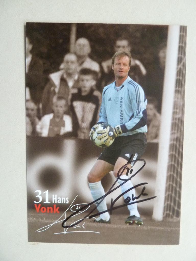 Spelerskaart   Hans.Vonk.  Ajax.  2004/2005, Ophalen of Verzenden, Zo goed als nieuw, Ajax, Spelerskaart