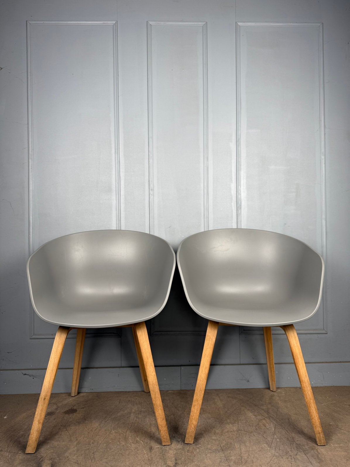 10 HAY About A Chair AAC22 design stoelen (4 grijs, 6 zwart), Huis en Inrichting, Stoelen, Hout, Ophalen of Verzenden, Grijs, Vijf, Zes of meer stoelen