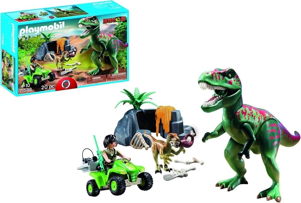 Playmobil Dinos 71588 - Complete set met T-Rex en quad, Gebruikt, Complete set, Overige typen, Ophalen of Verzenden