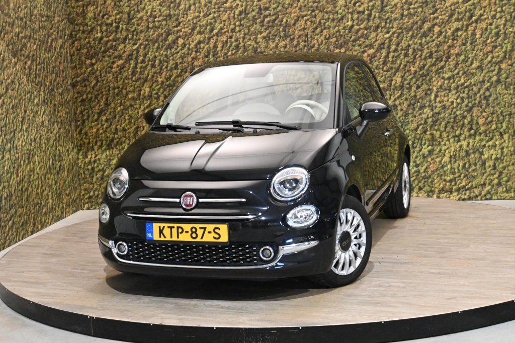 Fiat 500 1.2 Lounge | Carplay | PDC | Airco (bj 2019), Stof, Gebruikt, 4 cilinders, 4 stoelen
