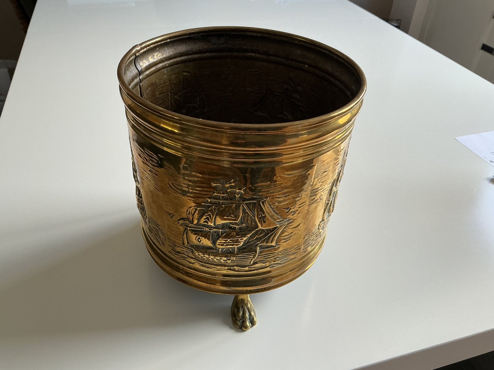 Koperen pot, Ophalen of Verzenden, Koper