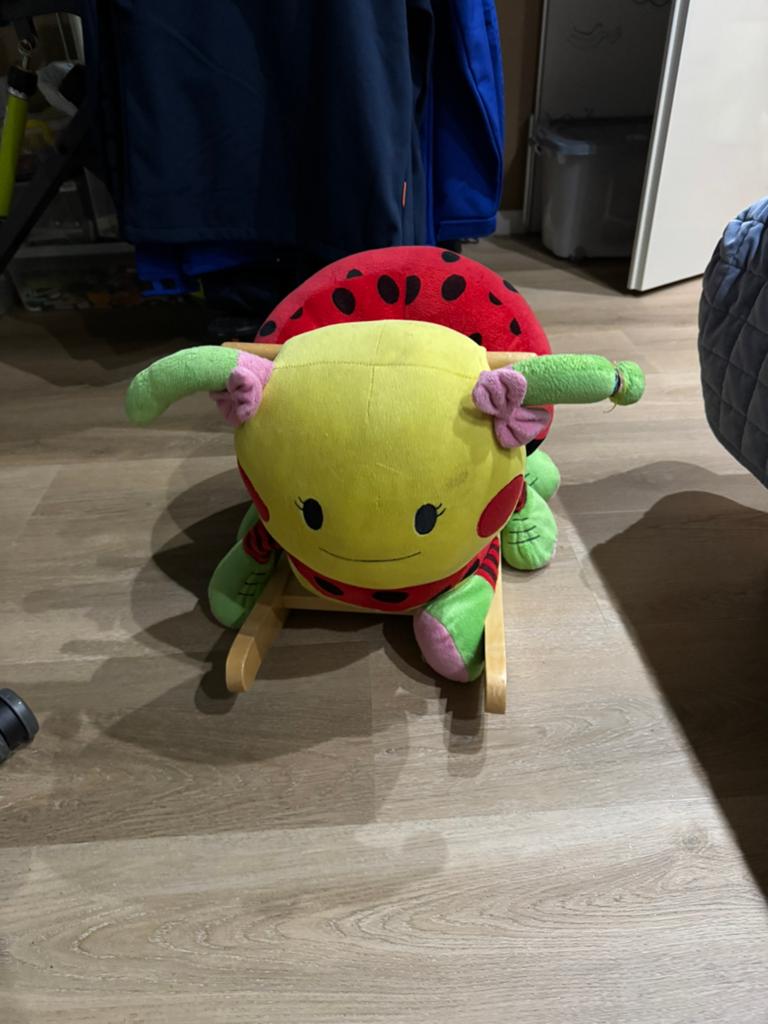 Schattige Lieveheersbeestje Schommelstoel voor Kinderen, Ophalen, Gebruikt