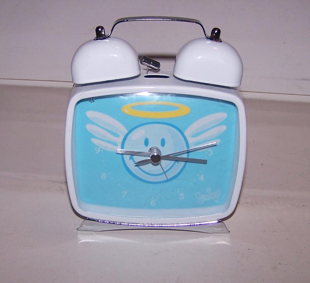 Prachtig retro wekkertje Smiley Collection. Metaal en glas., Ophalen of Verzenden