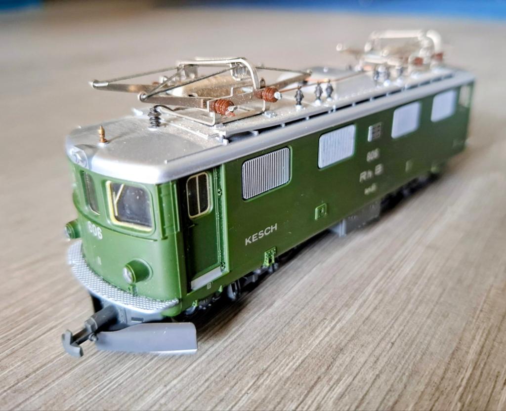 Bemo 1250 126 H0m E-Lok Ge 4/4 "Kesch", nieuwstaat, Overige merken, Ophalen of Verzenden, Zo goed als nieuw, Gelijkstroom
