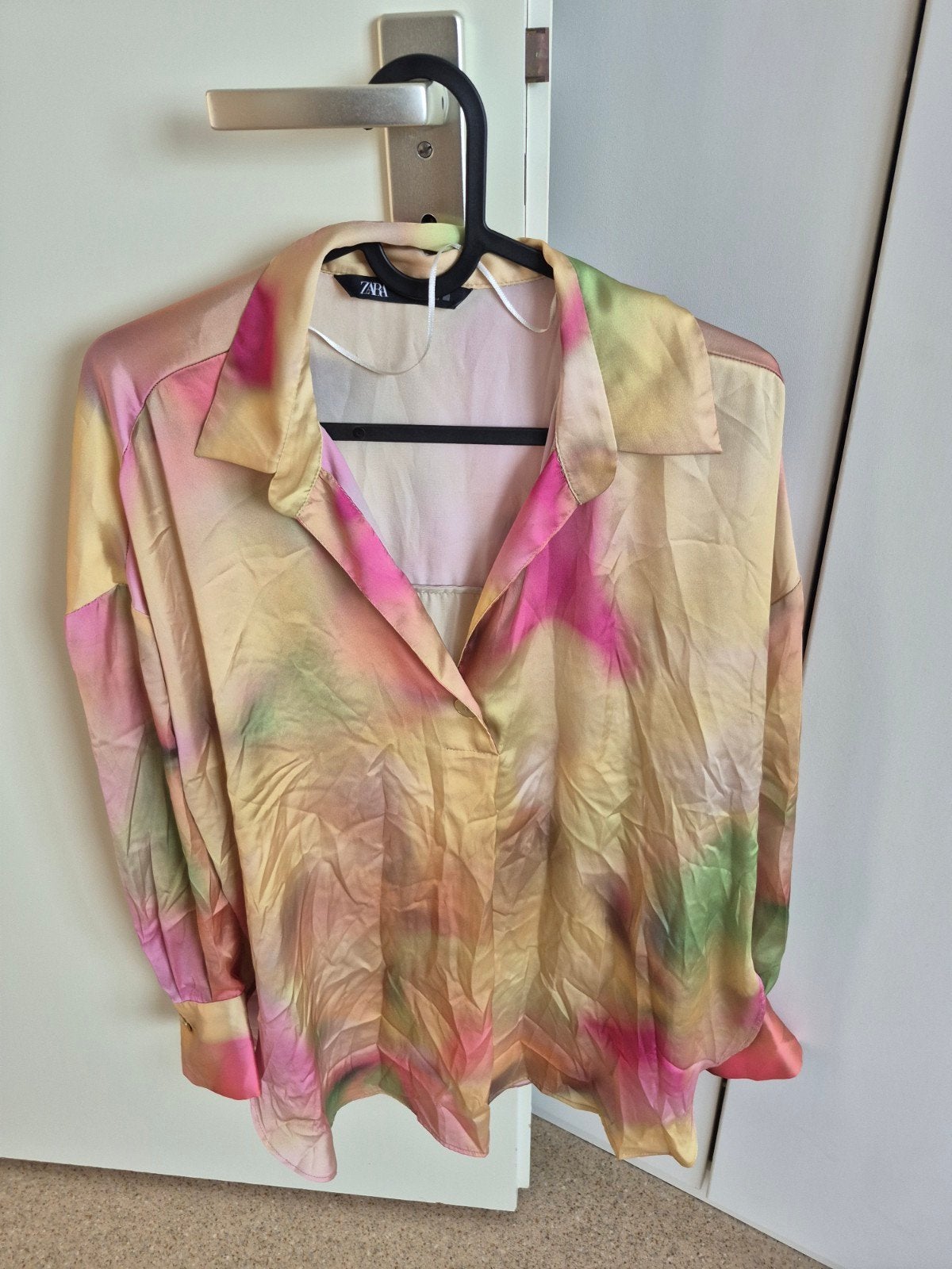 Zara Tie-Dye Blouse - Kleurrijke Oversized Blouse, Kleding | Dames, Blouses en Tunieken, Zo goed als nieuw, Maat 34 (XS) of kleiner
