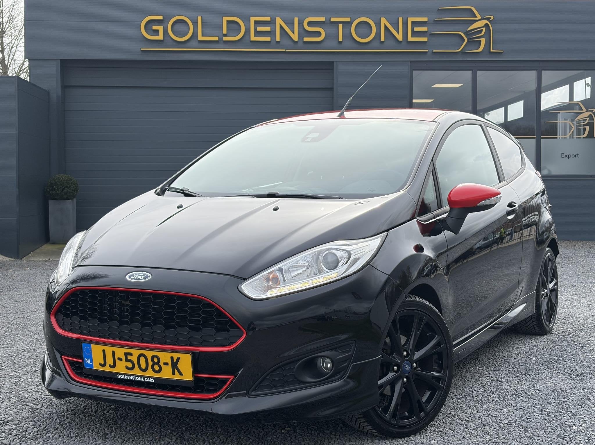 Ford Fiesta 1.0 EcoBoost Black Edition 141pk,Navi,Pdc,D-riem, Auto's, Ford, Bedrijf, Te koop, Fiësta, ABS, Airbags, Airconditioning