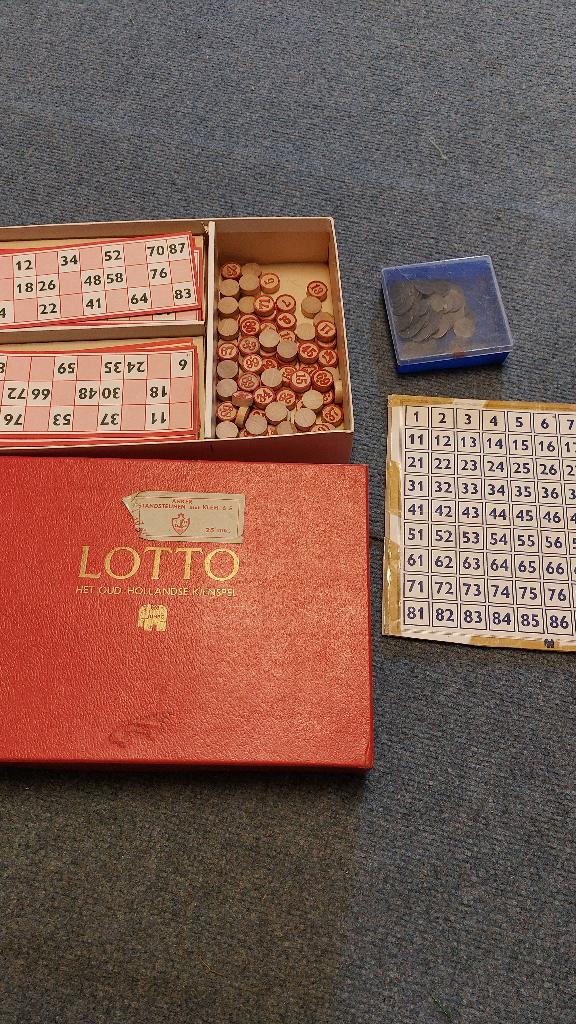 Vintage Lotto bingo, Vijf spelers of meer, Ophalen of Verzenden, Gebruikt