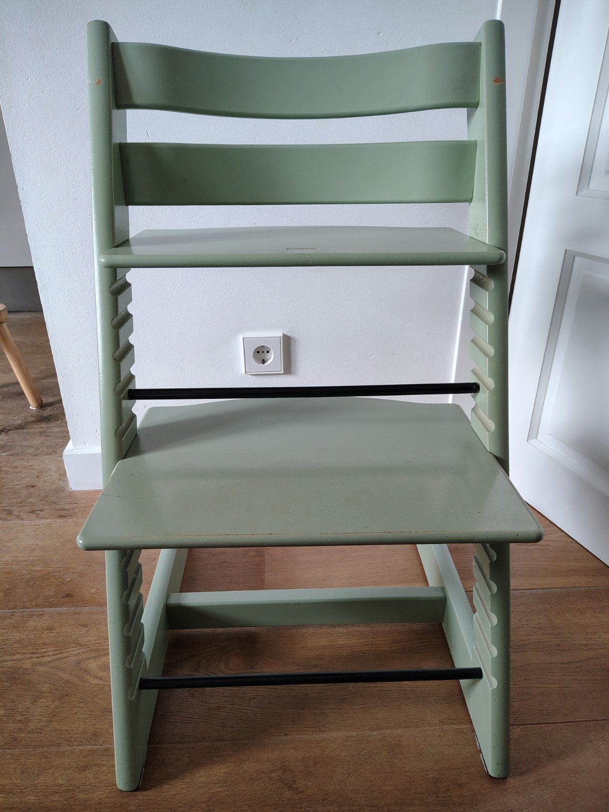 Stokke Tripp Trapp kinderstoel groen, Ophalen, Gebruikt, Meegroeistoel