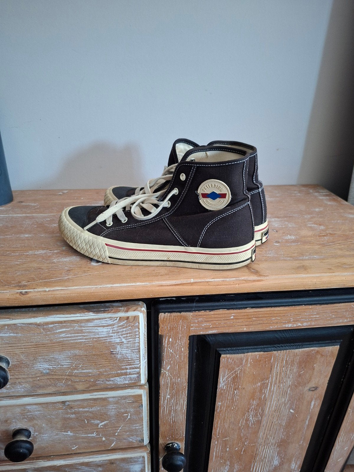 🌴 Palladium palla louvel dames schoenen/gympen maat 41, Zwart, Palladium, Ophalen of Verzenden, Sneakers of Gympen