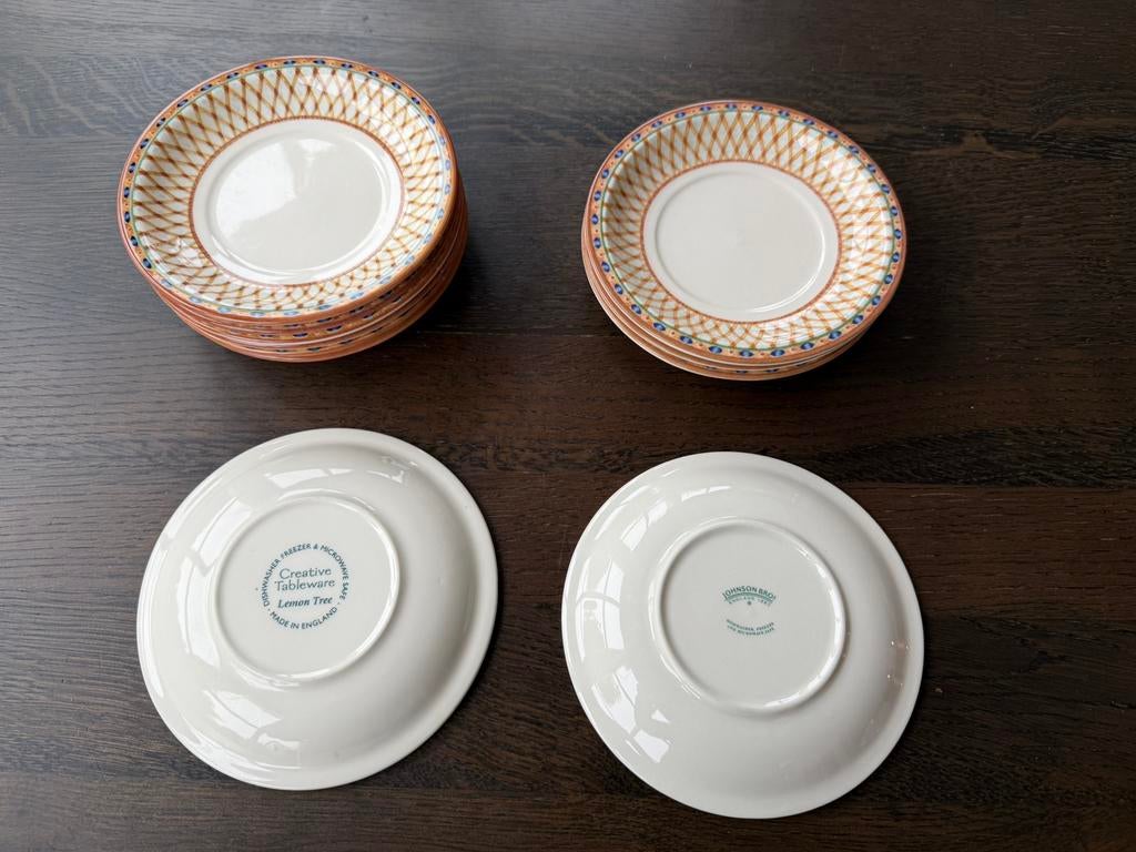 Tesco x Johnson Brothers Lemon Tree theeservies delen, Ophalen of Verzenden