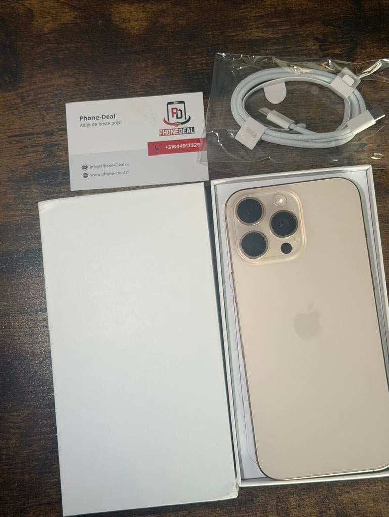 iPhone 16 pro max 512 gb factuur + Garantie, Telecommunicatie, Mobiele telefoons | Apple iPhone, 512 GB, Apple, Apple, IPhone 16 Pro Max