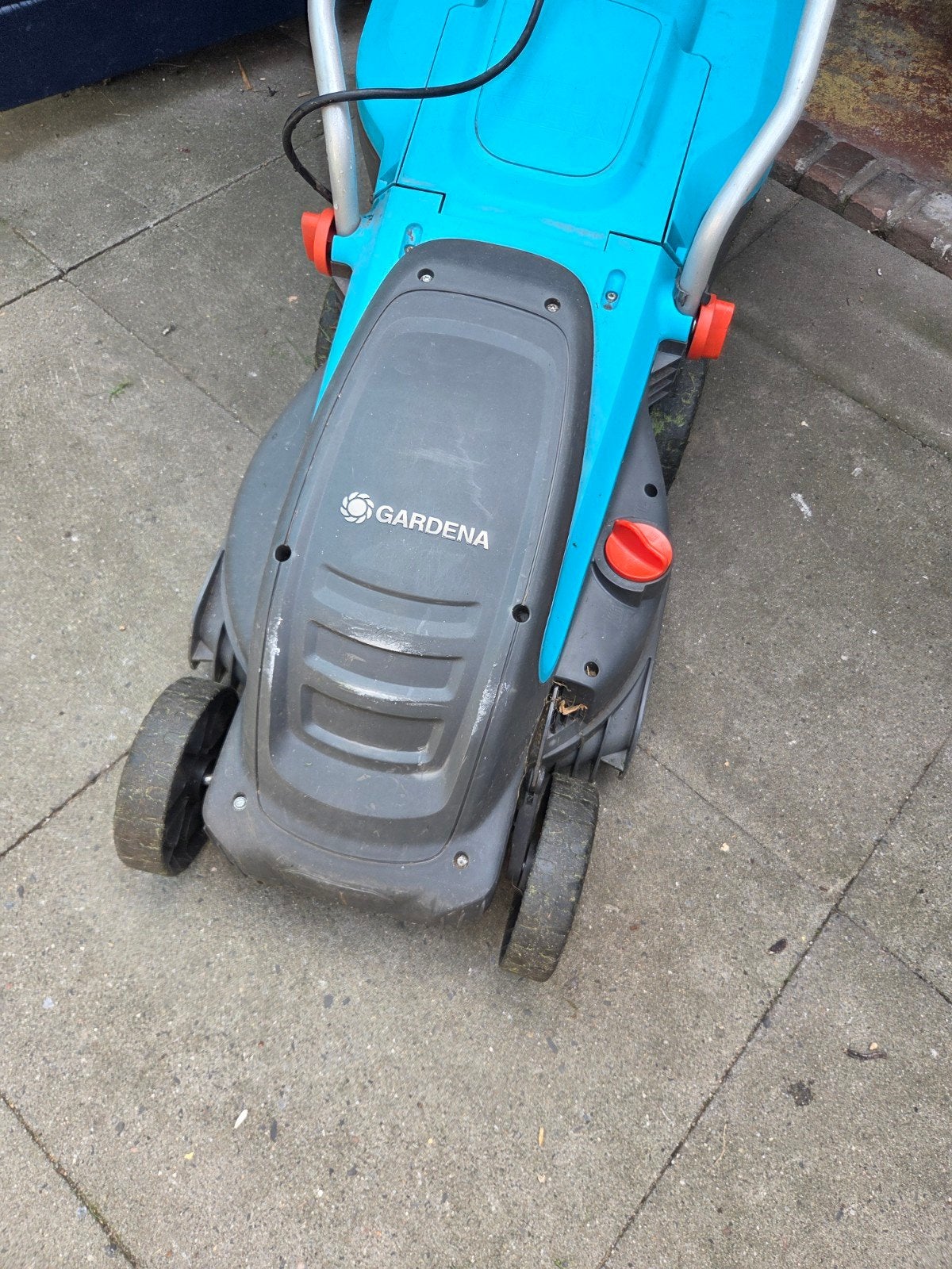 GARDENA Elektrische Grasmaaier - (voor onderdelen), Tuin en Terras, Grasmaaiers, Ophalen, Cirkelmaaier, Gebruikt, Elektrische grasmaaier