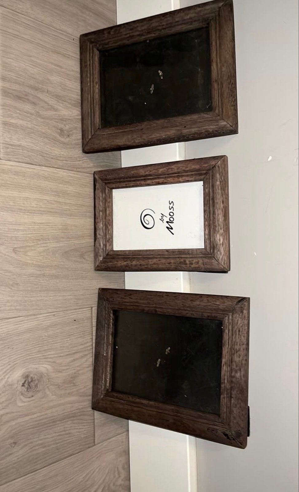 Set van 3 houten fotolijsten van By Mooss, Ophalen, Bruin, Gebruikt, Fotolijst