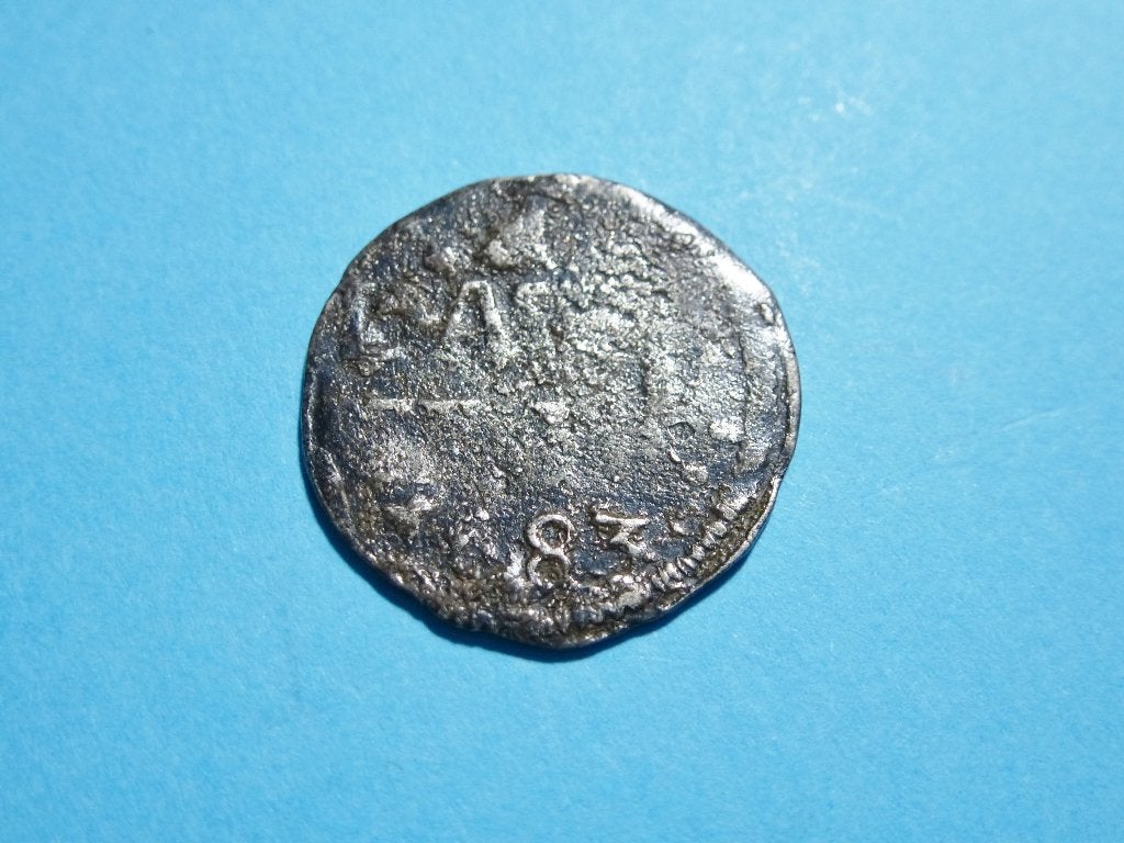 Zeldzame Dubbele Stuiver 1683 van DEVENTER; bodemvondst!, Vóór koninkrijk, Zilver, Losse munt, Overige waardes