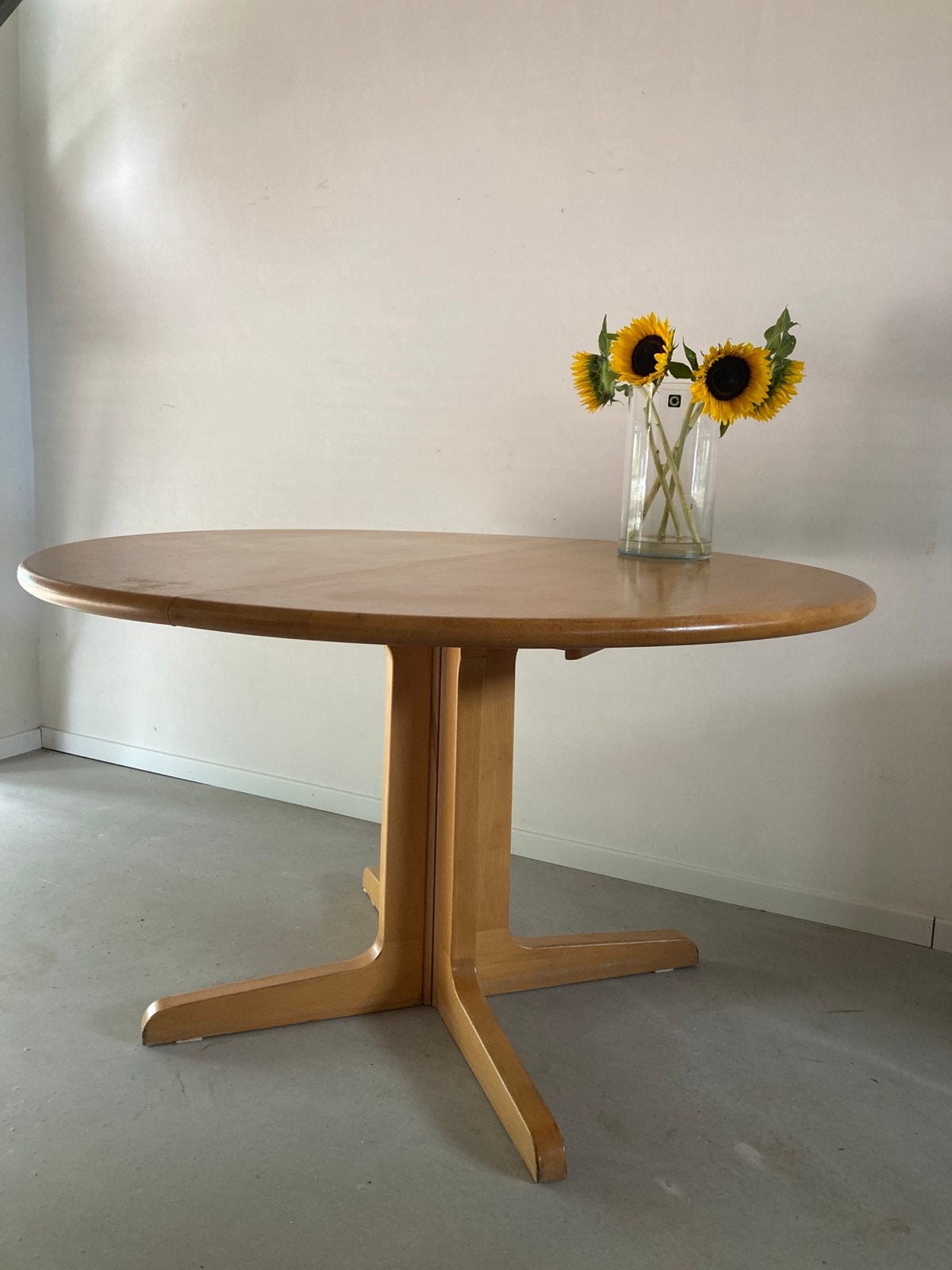 Vintage Deens design eettafel verlengbaar, Ophalen, Overige materialen, Güdme Mobelfabrik, Gebruikt
