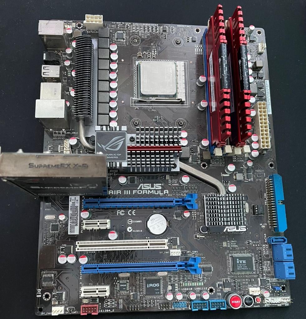 AMD3 Phenom 955 Black edition | 8GB DDR3 | Asus crosshair, Computers en Software, Processors, Gebruikt, 4-core, Socket AM3, Ophalen of Verzenden