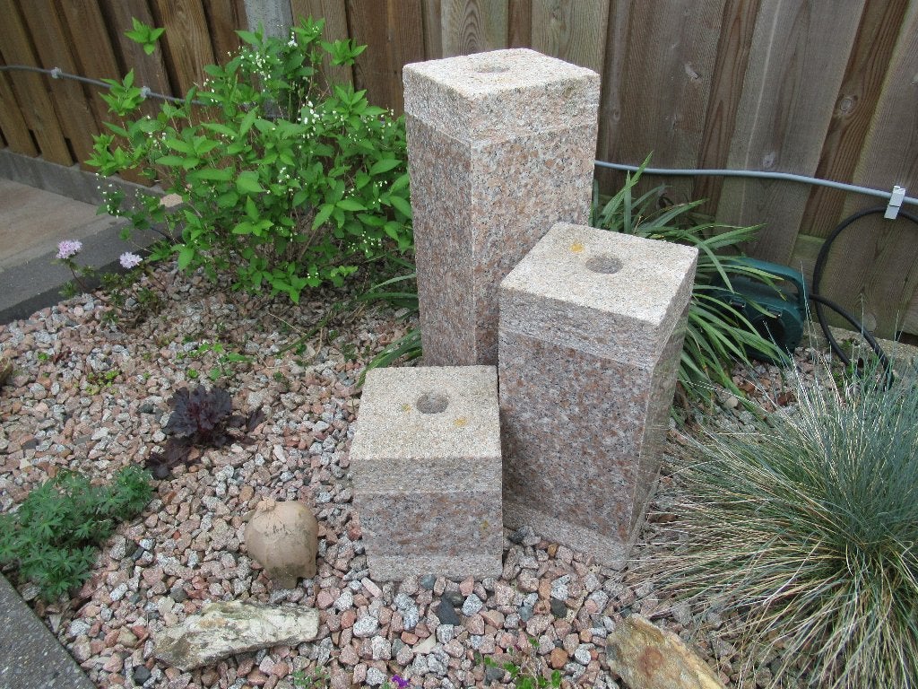 Marmeren Zuilen (3 Stuks), Ophalen, Gebruikt