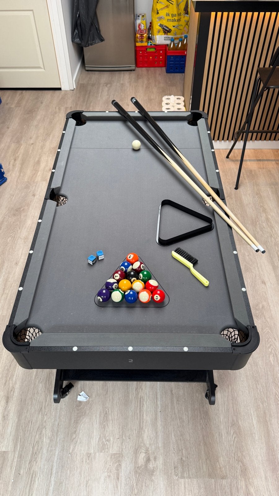 Inklapbare Pooltafel - Perfect voor Mancave, Ophalen, Gebruikt