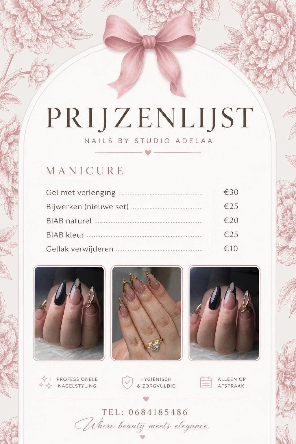BIAB, Gel & Manicure Nails | Studio Adellaa, Nagels lakken