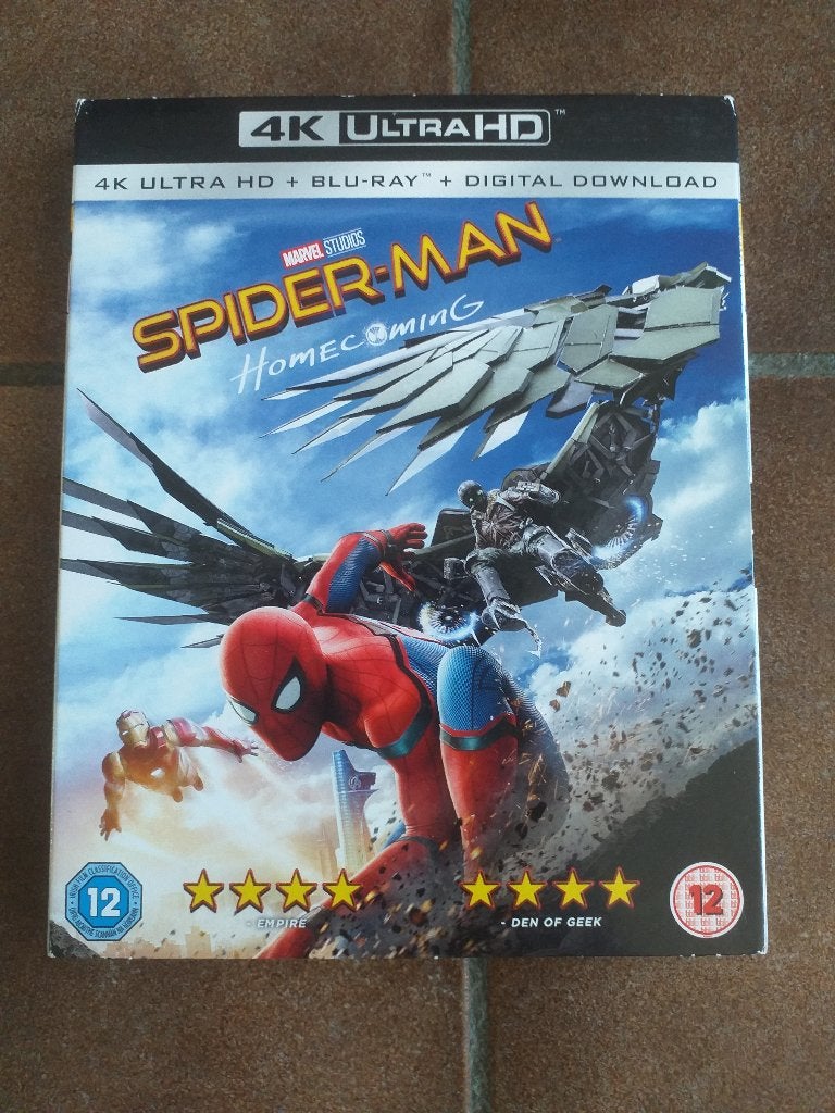 Spider-Man Homecoming 4K Bluray + 2D Bluray, Cd's en Dvd's, Blu-ray, Zo goed als nieuw, Actie, Ophalen of Verzenden