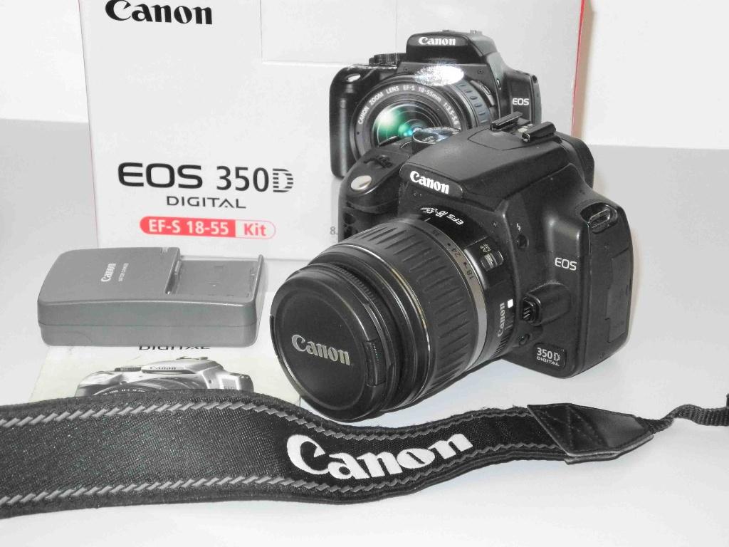 Canon EOS 350D kit met18-55, Audio, Tv en Foto, Fotocamera's Digitaal, Gebruikt, Spiegelreflex, Canon, Ophalen of Verzenden