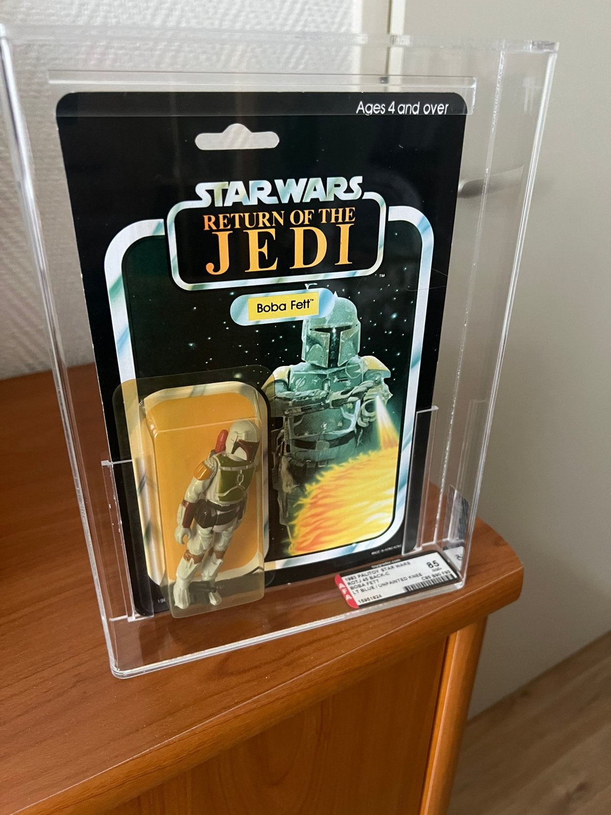 Star Wars Vintage Moc Boba Fett Afa, Ophalen of Verzenden, Nieuw, Actiefiguurtje
