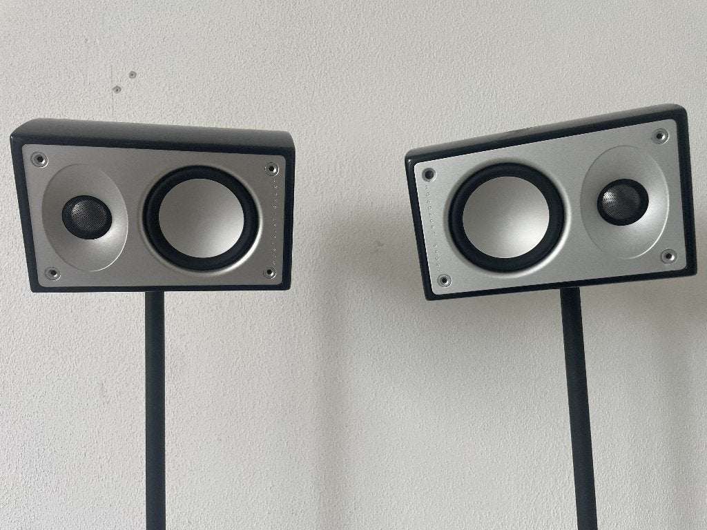 Mordaunt Short alumni met Vogels stands, Stereo speakers, Gebruikt, Geschikt voor surround/home cinema, Ophalen of Verzenden