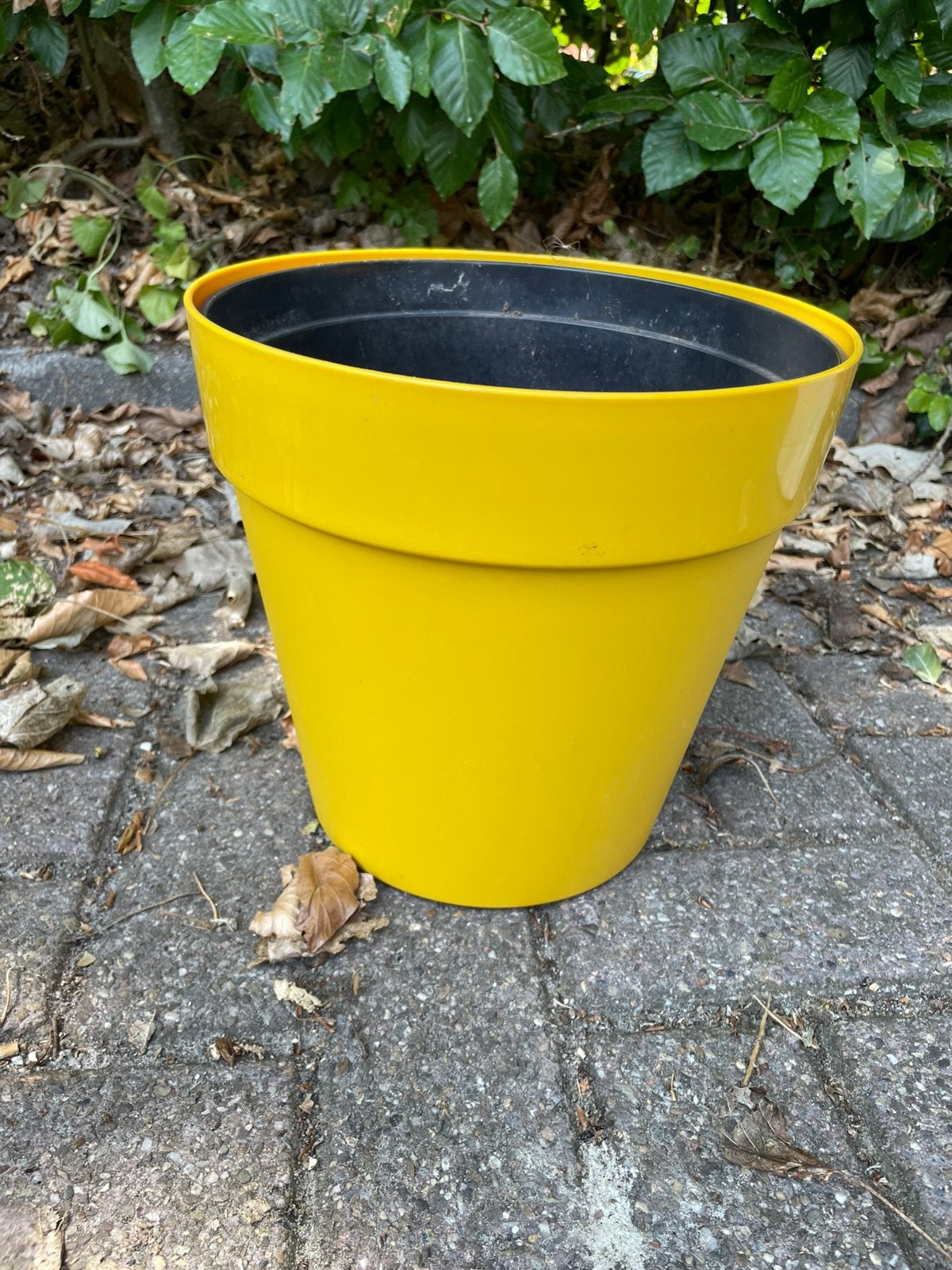 Gele bloempot, Ophalen, Kunststof, Gebruikt, Minder dan 30 cm