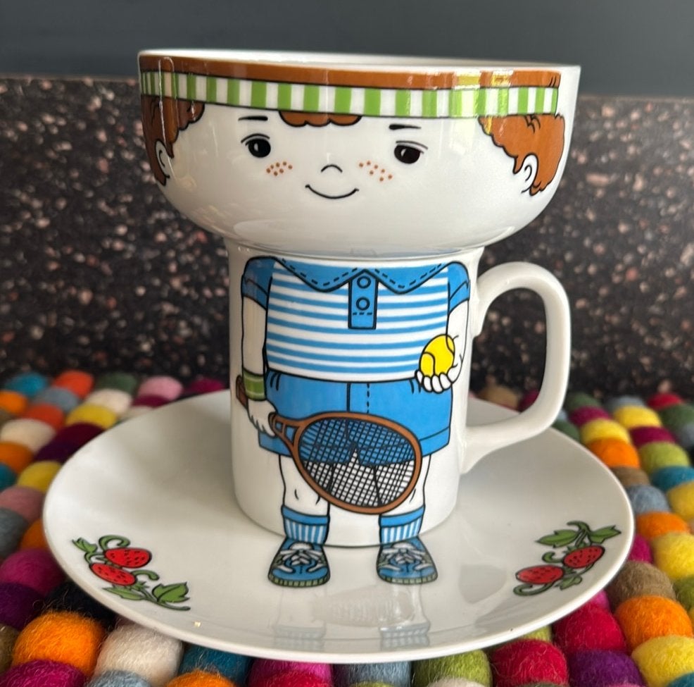 Vintage jaren 70 kinder servies, Ophalen of Verzenden