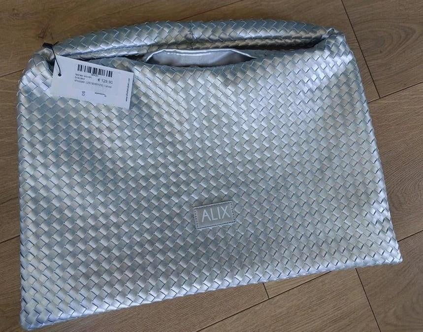 Alix the Label gevlochten shopper zilver, Ophalen of Verzenden