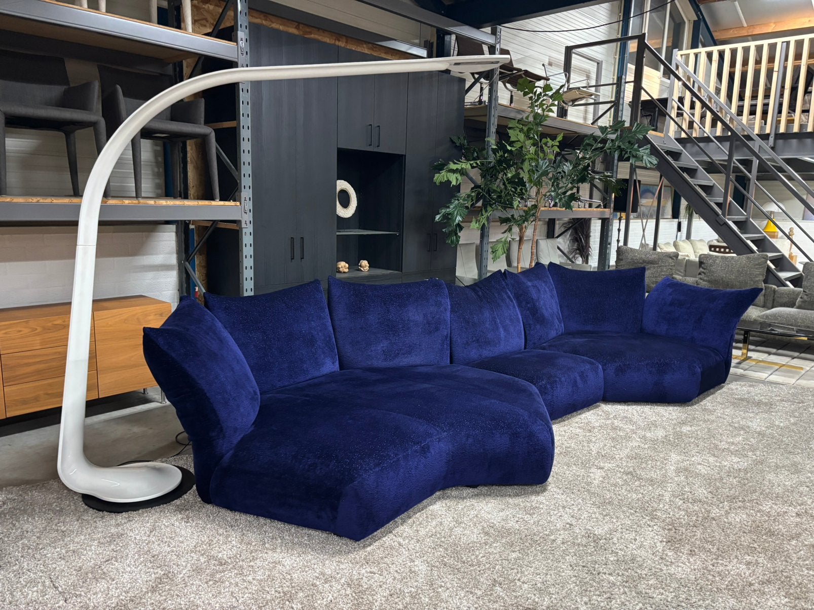 Foto 7 van Edra Standard modulaire elementen bank in stof T NP € 30.000