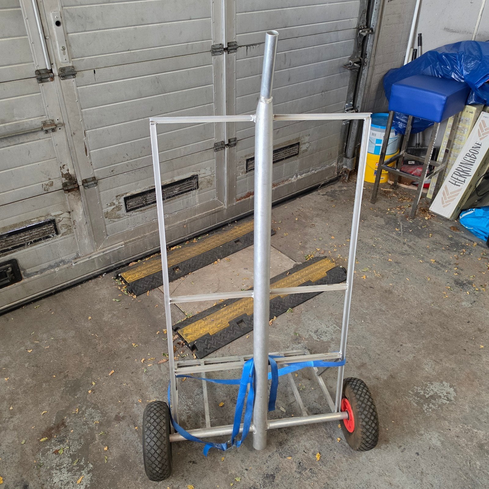 Aluminium kar voor vissen of strand BBQ., Ophalen, Gebruikt, Transportkar, Onbekend