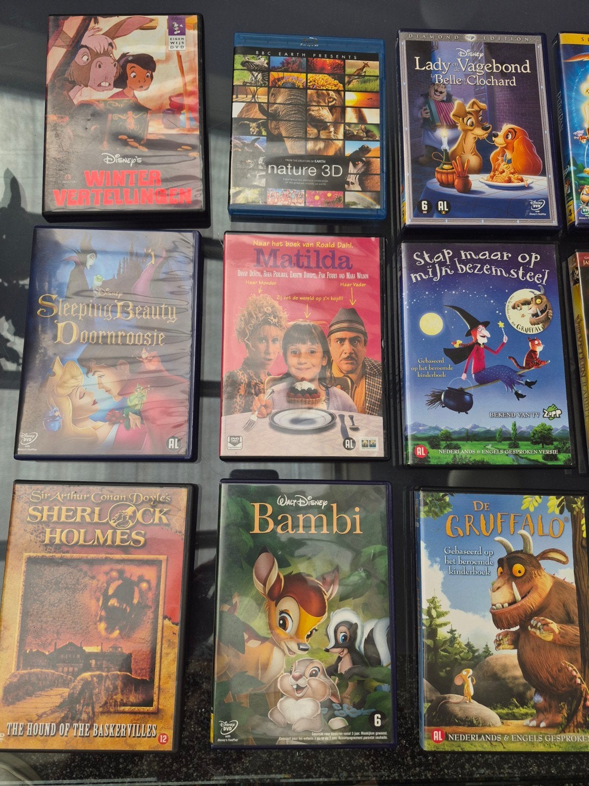 Diverse Disney en kinderfilms op DVD en Blu-ray, Gebruikt, Animatie, Alle leeftijden, Nederlands