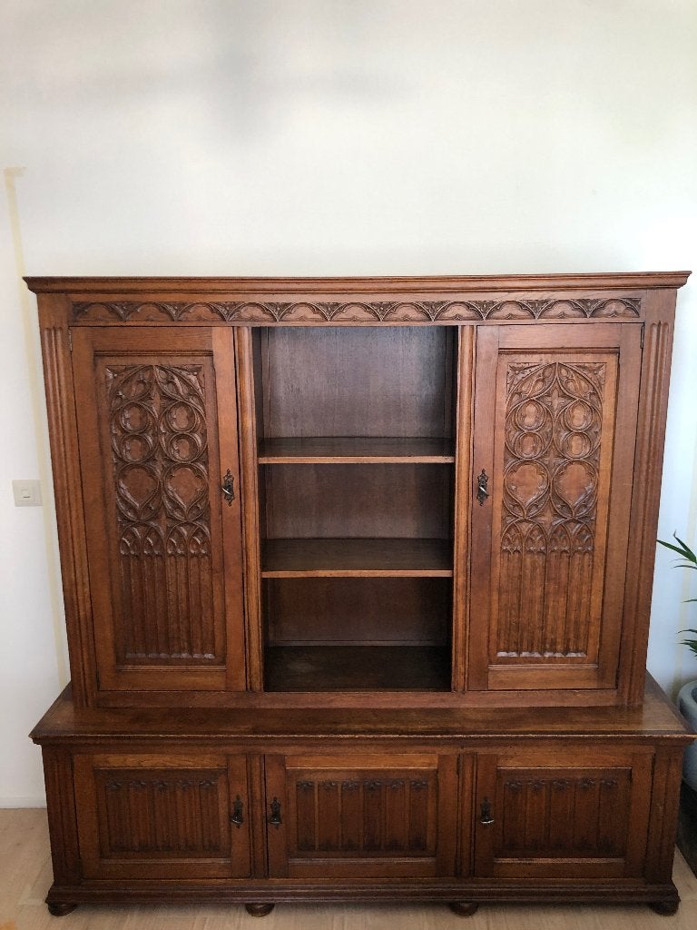 Oude kast, brocante kast, leuk om te pimpen met krijt verf, Huis en Inrichting, Kasten | Ladekasten, Ophalen, Gebruikt, 150 tot 200 cm