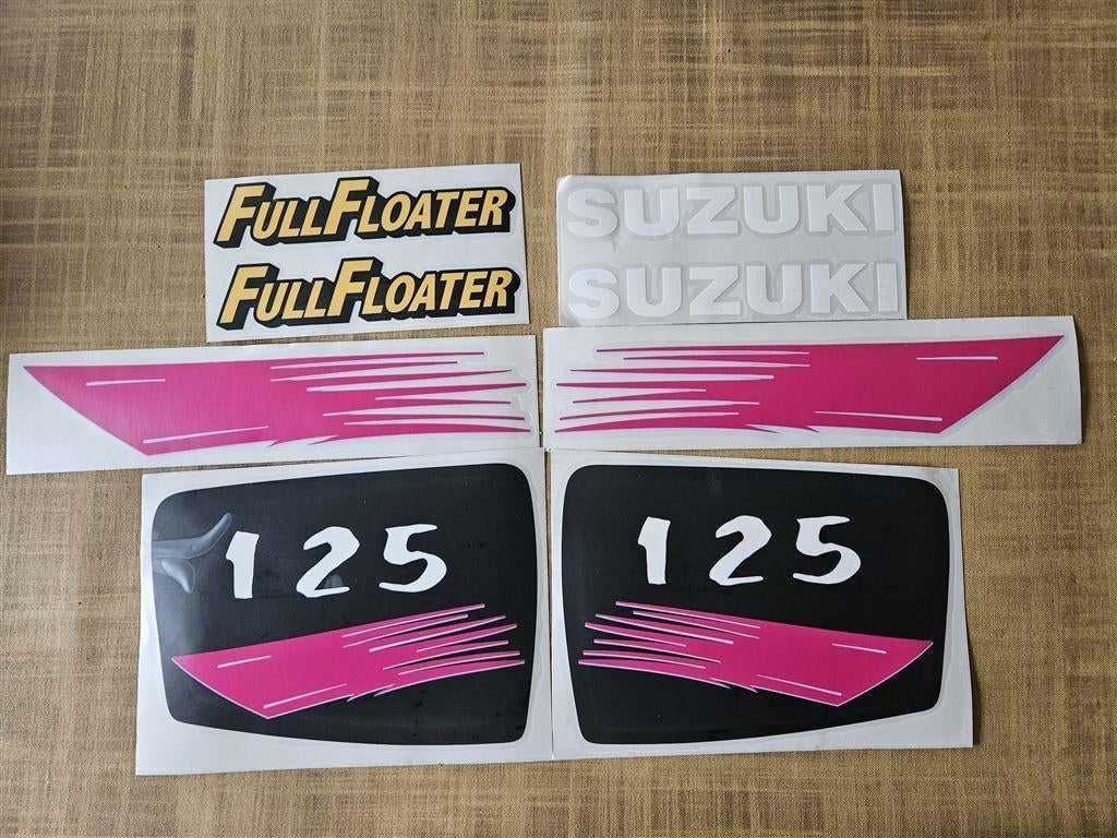 Vintage Suzuki Full Floater 125 stickerset, Motoren, Ophalen of Verzenden, Nieuw