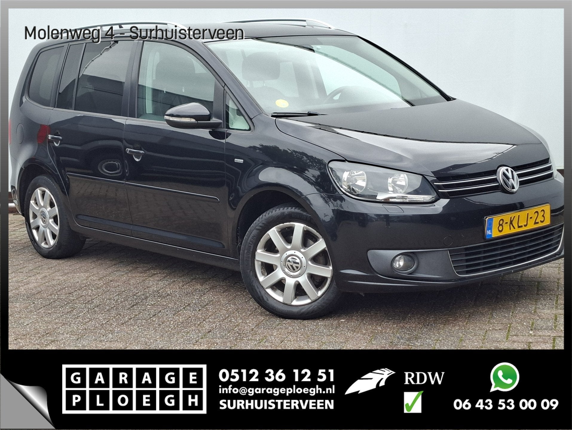 Volkswagen Touran 1.6 TDI Highline BlueMotion 7p. Pano.dak T, Auto's, Voorwielaandrijving, Euro 5, 1490 kg, Gebruikt