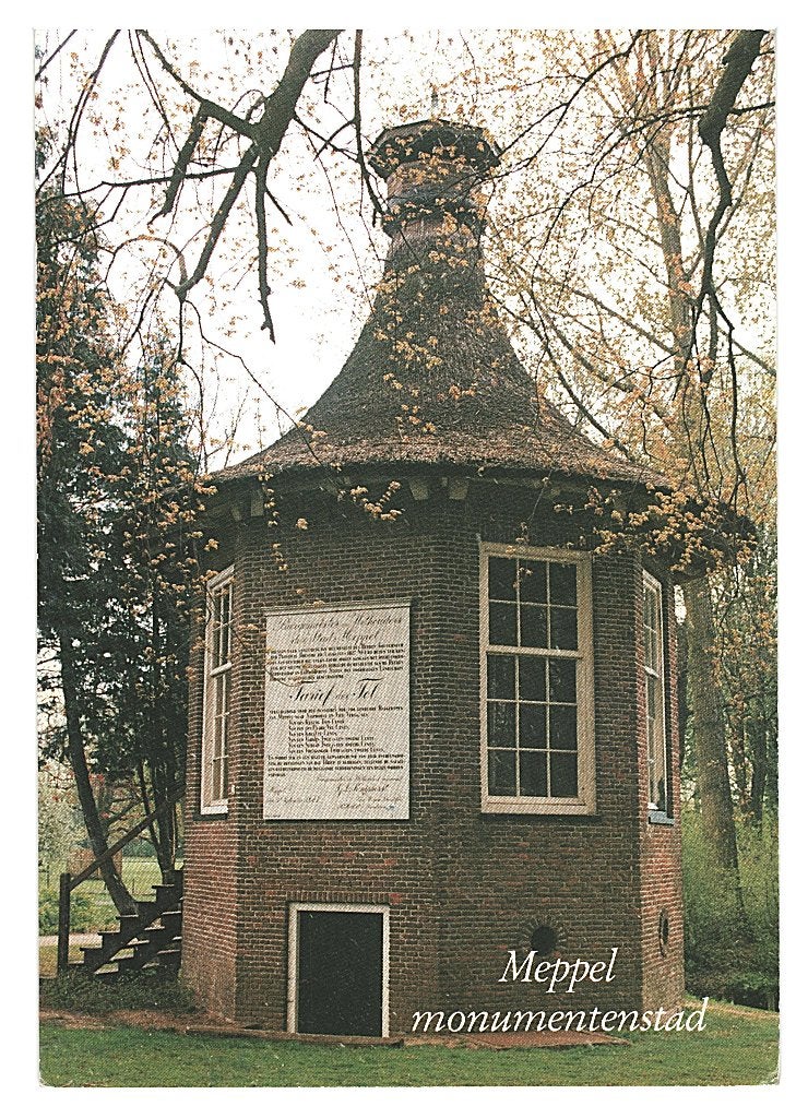 37864 Meppel 1974 Drenthe mooie oude kaart Onbeschreven, Ophalen of Verzenden, 1960 tot 1980, Ongelopen, Drenthe