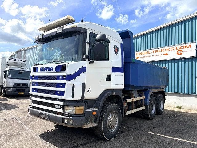 Scania R124-470 C 6x4 FULL STEEL KIPPER (MANUAL GEARBOX / FU, Auto's, Vrachtwagens, Achterwielaandrijving, Scania, Wit, Bedrijf