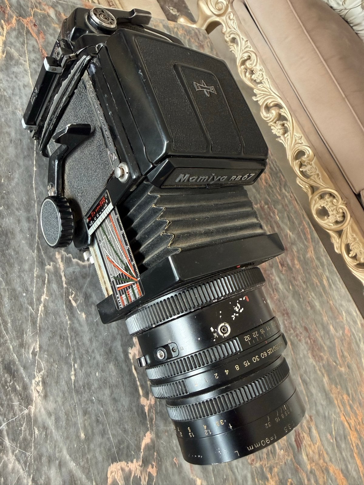 Mamiya RB67 Professionele spiegelreflexcamera met 90mm lens, Ophalen of Verzenden, Gebruikt, Spiegelreflex, Overige Merken