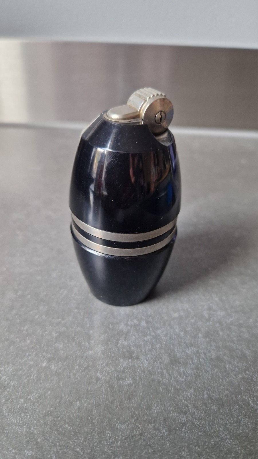 Poppel Tafelaansteker Zwart, Verzamelen, Ophalen of Verzenden, Zo goed als nieuw, Aansteker