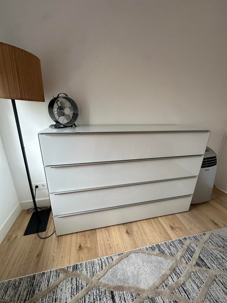 Ladekast Dressoir Glas Nolte | Nieuw | 158, Huis en Inrichting, Kasten | Ladekasten, Ophalen, 5 laden of meer, Minder dan 100 cm