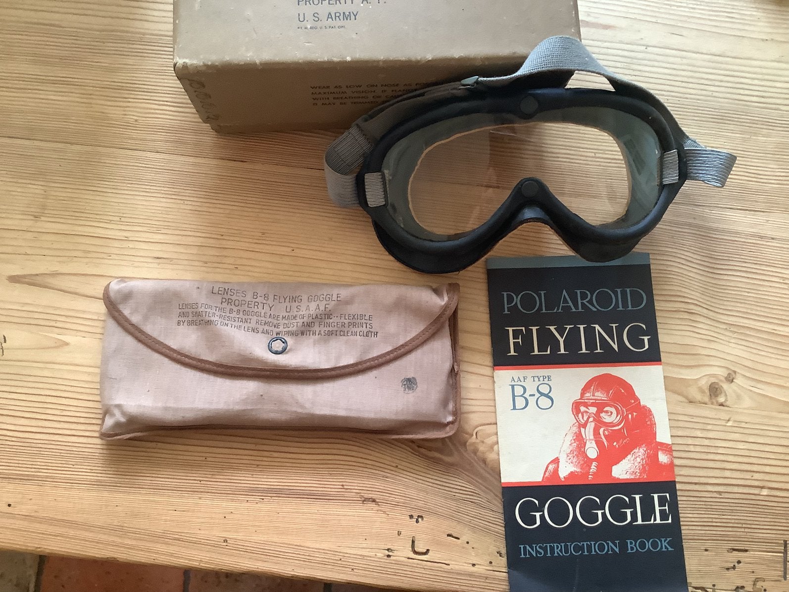 U.S. Army vliegeniersbril compleet, Ophalen, Nieuw, Duikbril of Snorkel