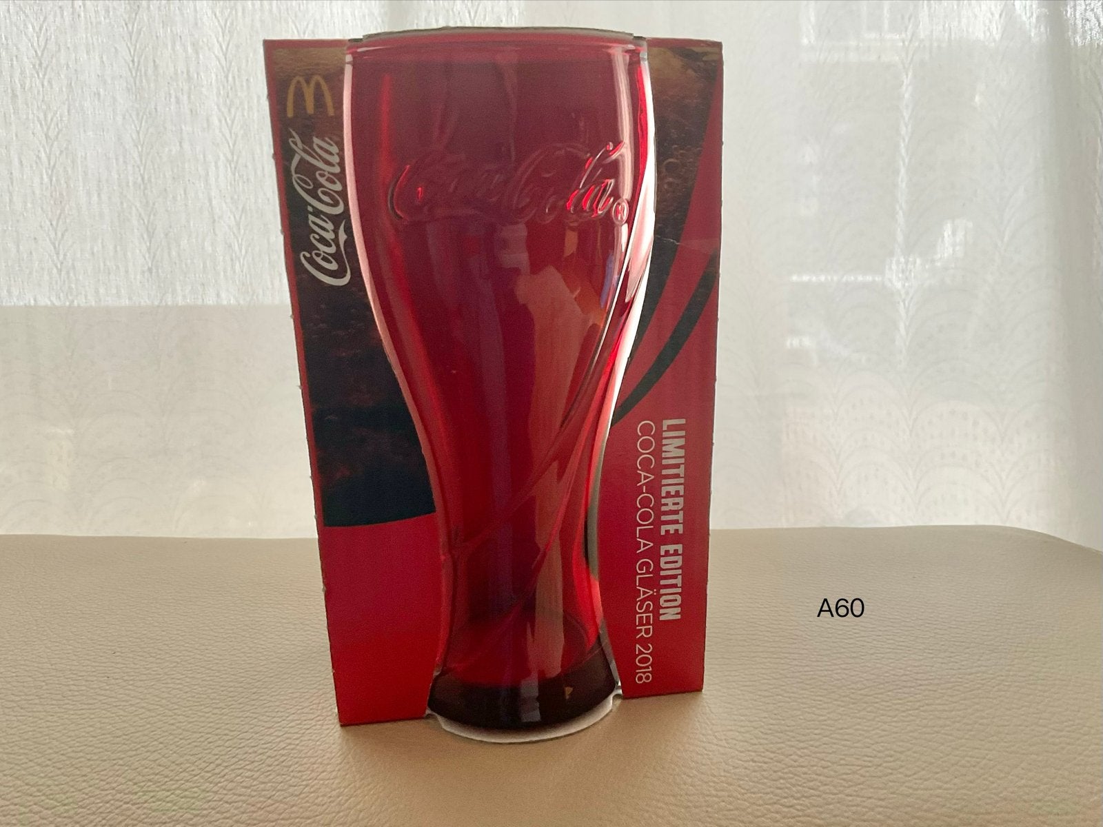 Coca-Cola Glas McDonald's Limited Edition 2018 Rood, Ophalen of Verzenden, Nieuw