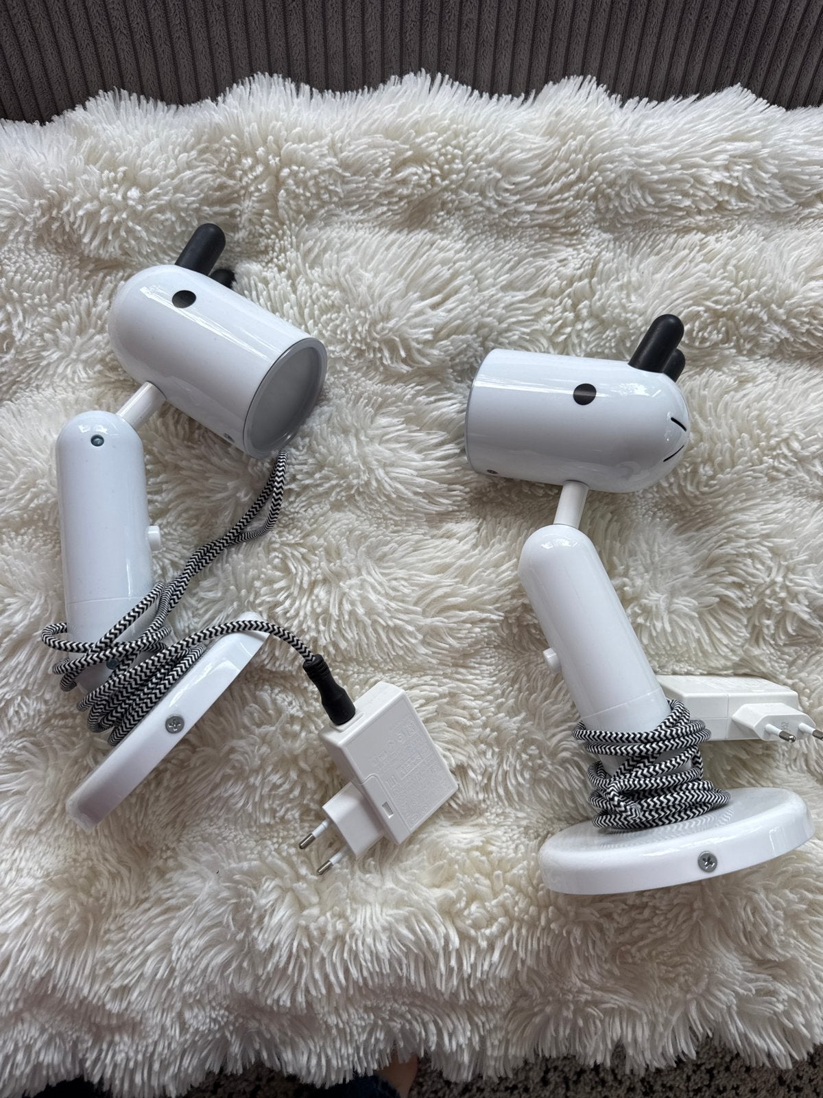 IKEA KROBY lampjes - Set van 2, Huis en Inrichting, Wit, Kunststof, Zo goed als nieuw, Ophalen of Verzenden