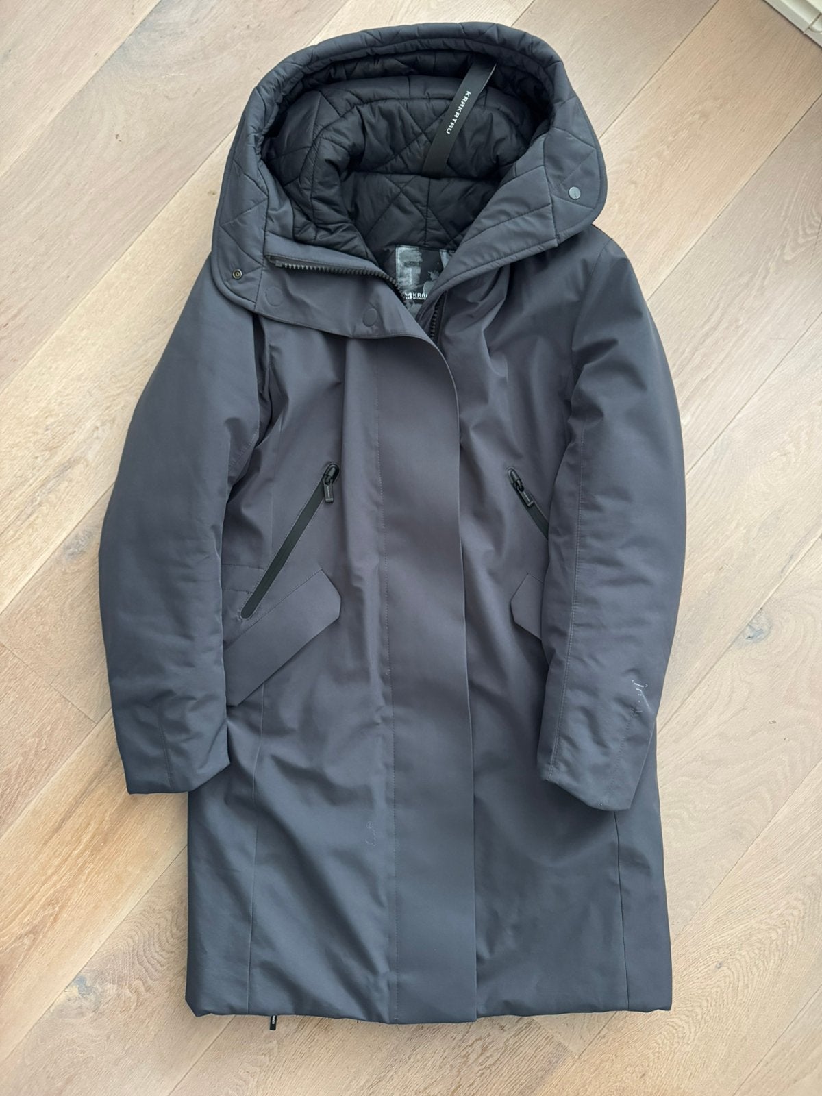 Zeer mooie winterjas Krakatau, Ophalen of Verzenden, Zo goed als nieuw, Maat 34 (XS) of kleiner, Grijs