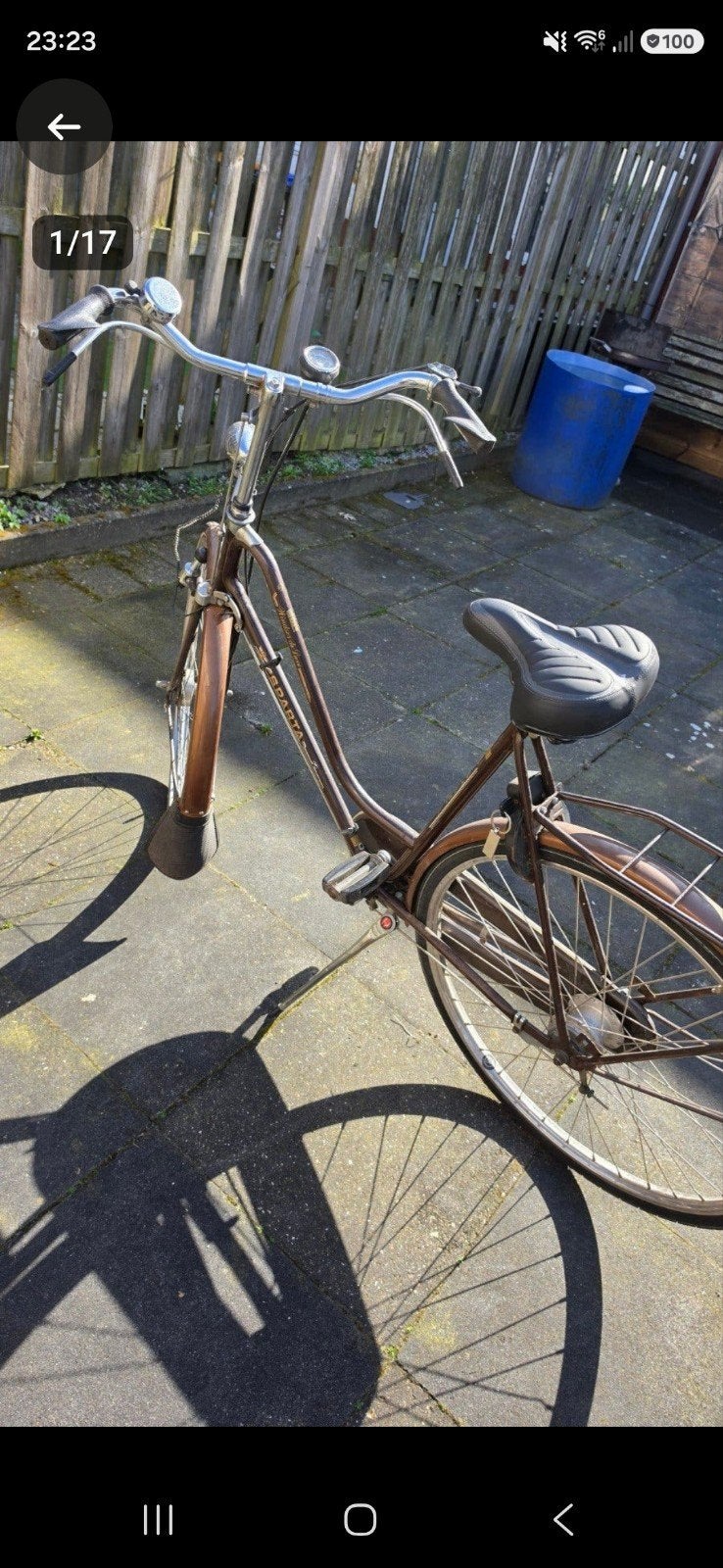 Sparta Damesfiets - Vintage Bruin, Fietsen en Brommers, Sparta, Versnellingen, Ophalen of Verzenden, 53 tot 56 cm