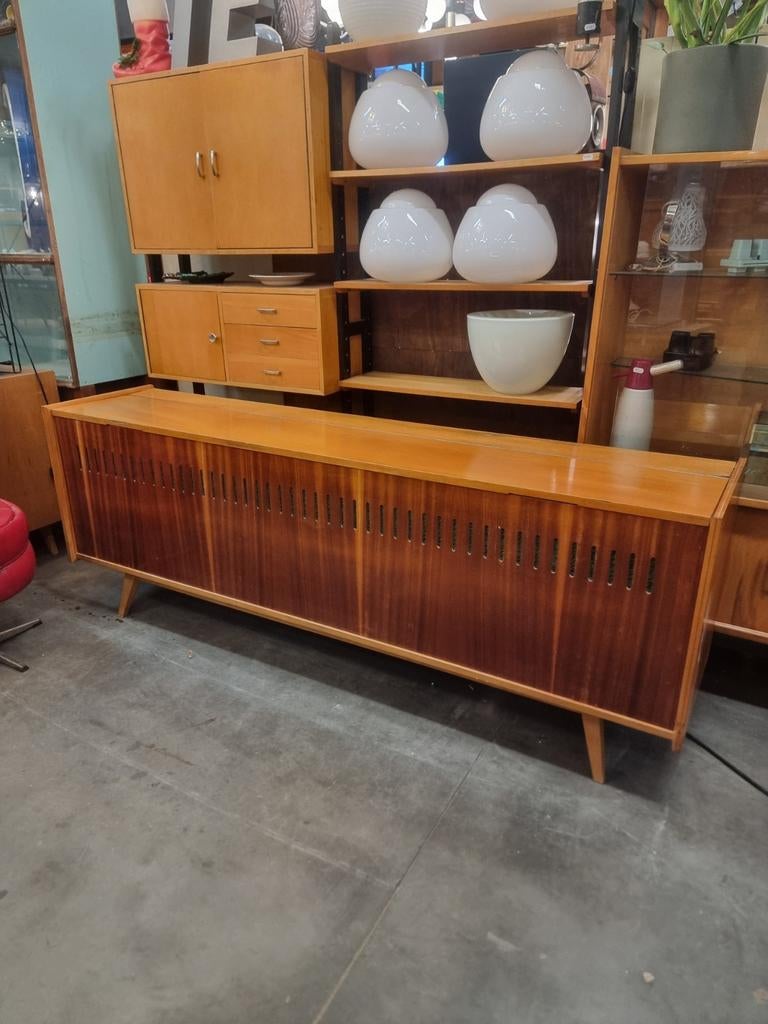 Vintage XL dekenkist mid century, Gebruikt, ,, Ophalen of Verzenden, ,