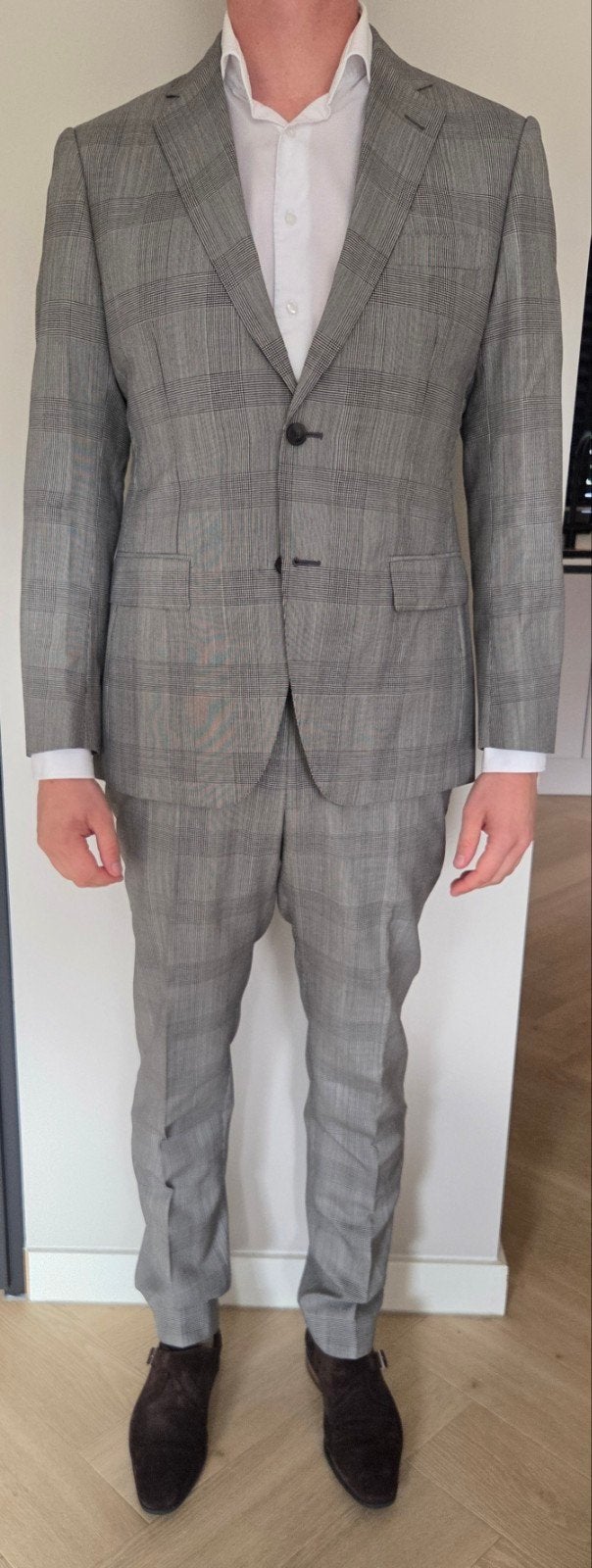 Suitsupply tweedelig kostuum - Maat 50 - Uitstekende staat, Maat 48/50 (M), Ophalen of Verzenden, Zo goed als nieuw, Grijs